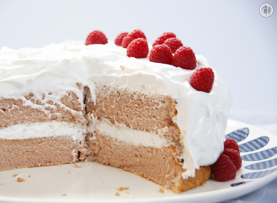 Delicately flavoured with raspberry & rose water