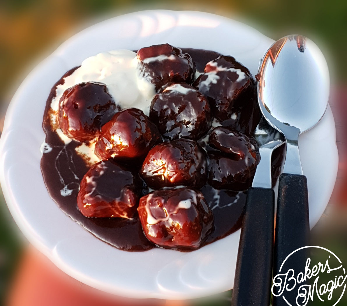 Just like a Cherry Ripe in a pudding